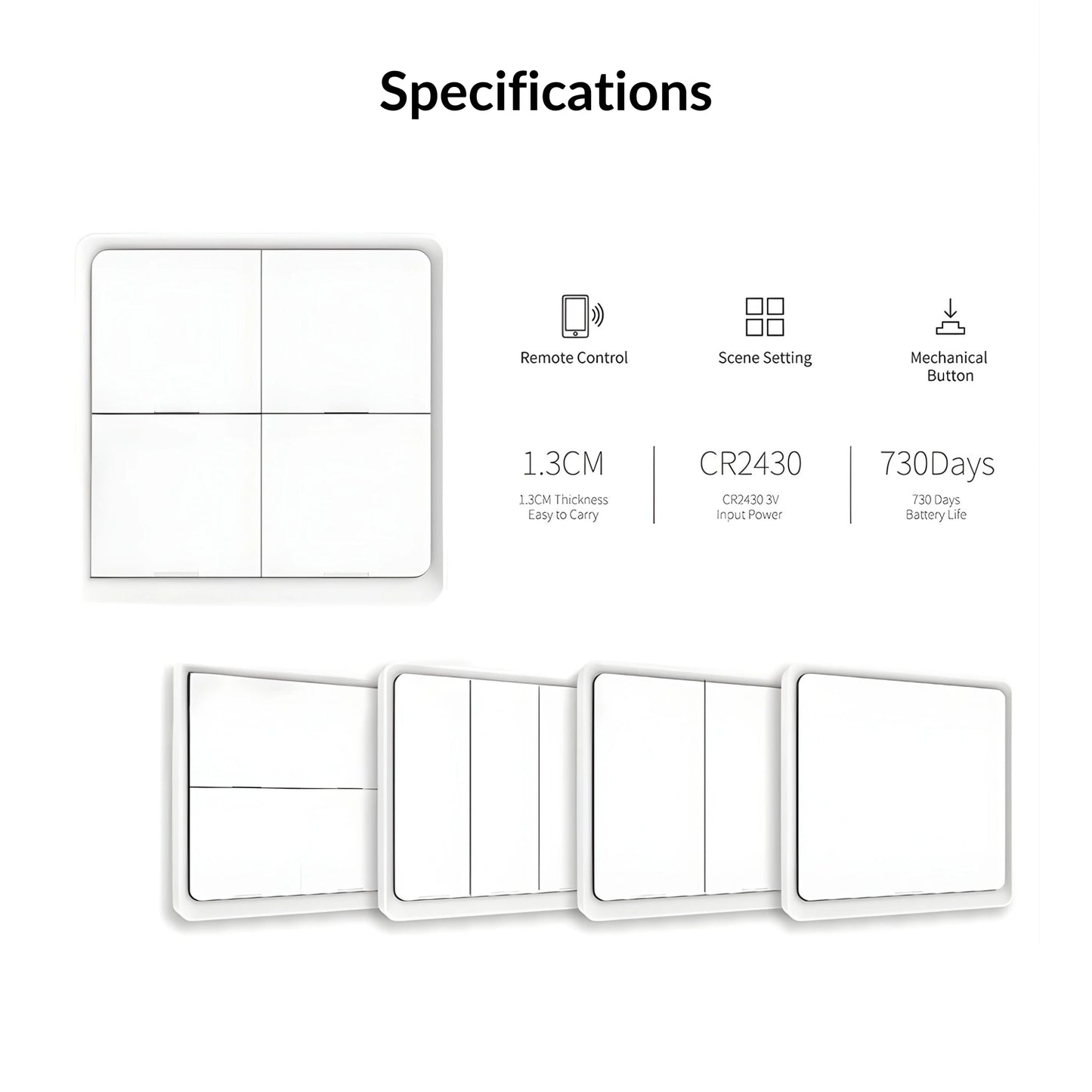 Moes - Zigbee Wireless Smart Scene Switch V2