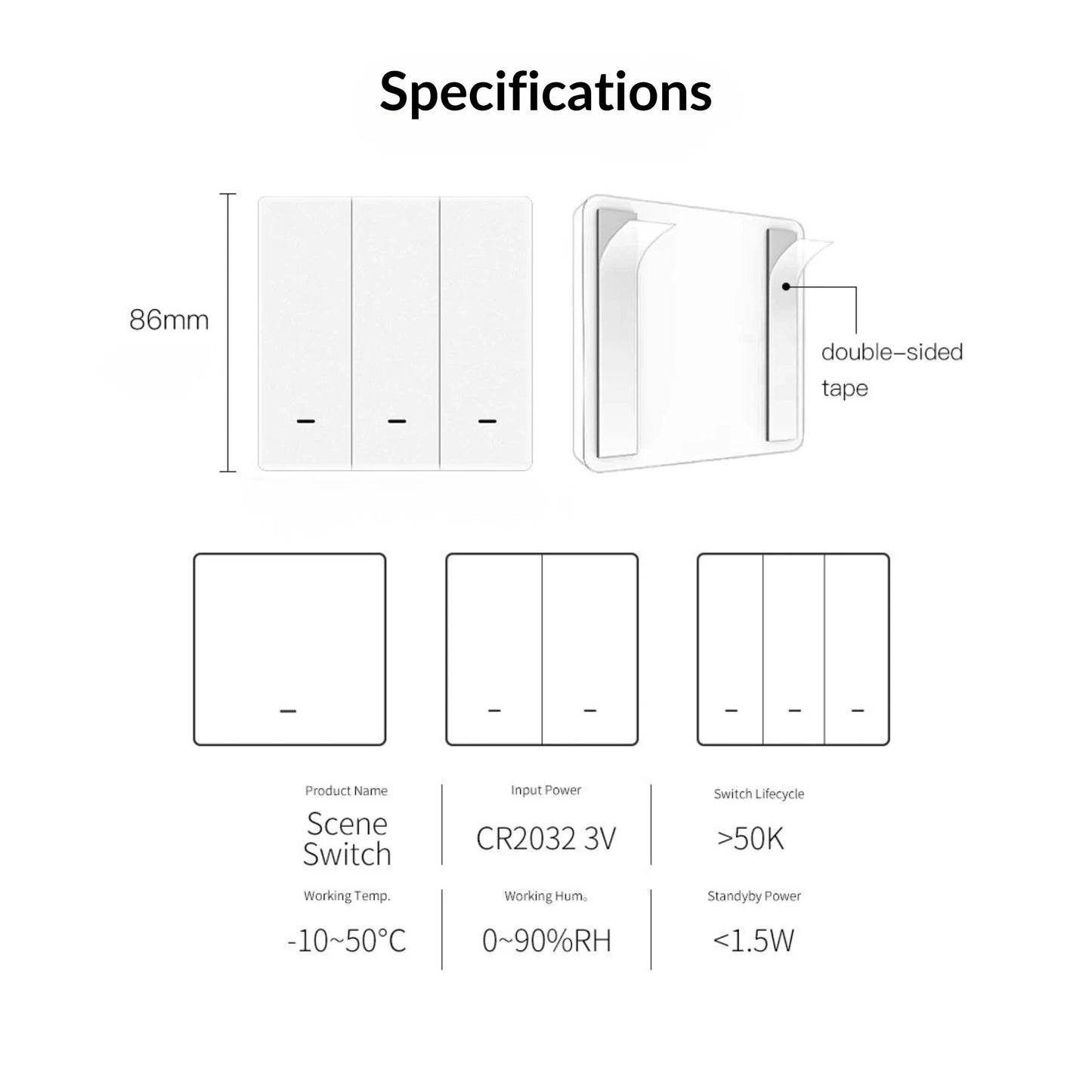 Moes - Zigbee Wireless Smart Scene Switch V1
