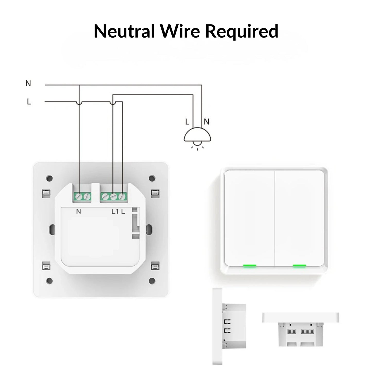Moes - Bluetooth Smart Switch (Google/Amazon Alexa Compatible)