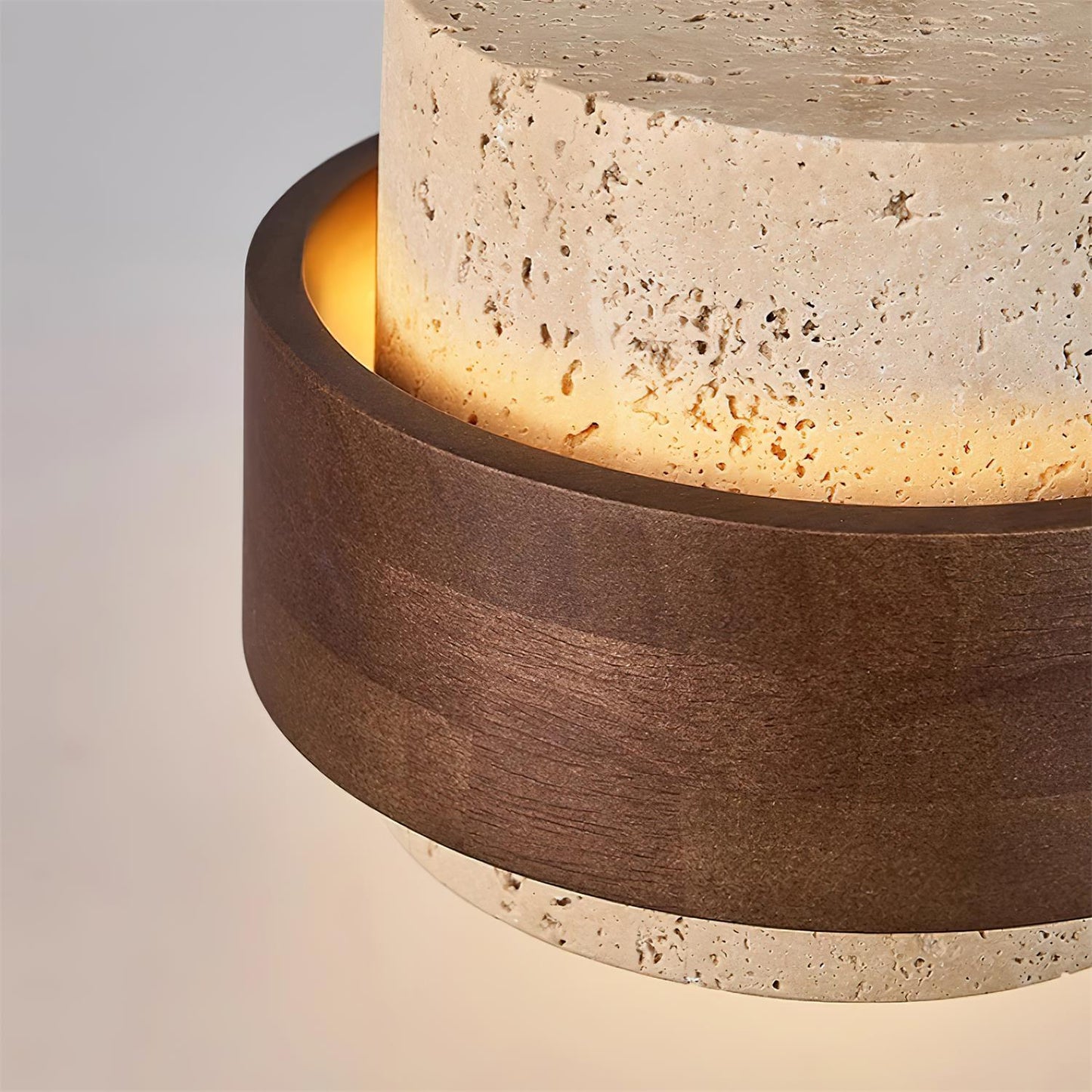 Sorra - Travertine Wood Pendant Light