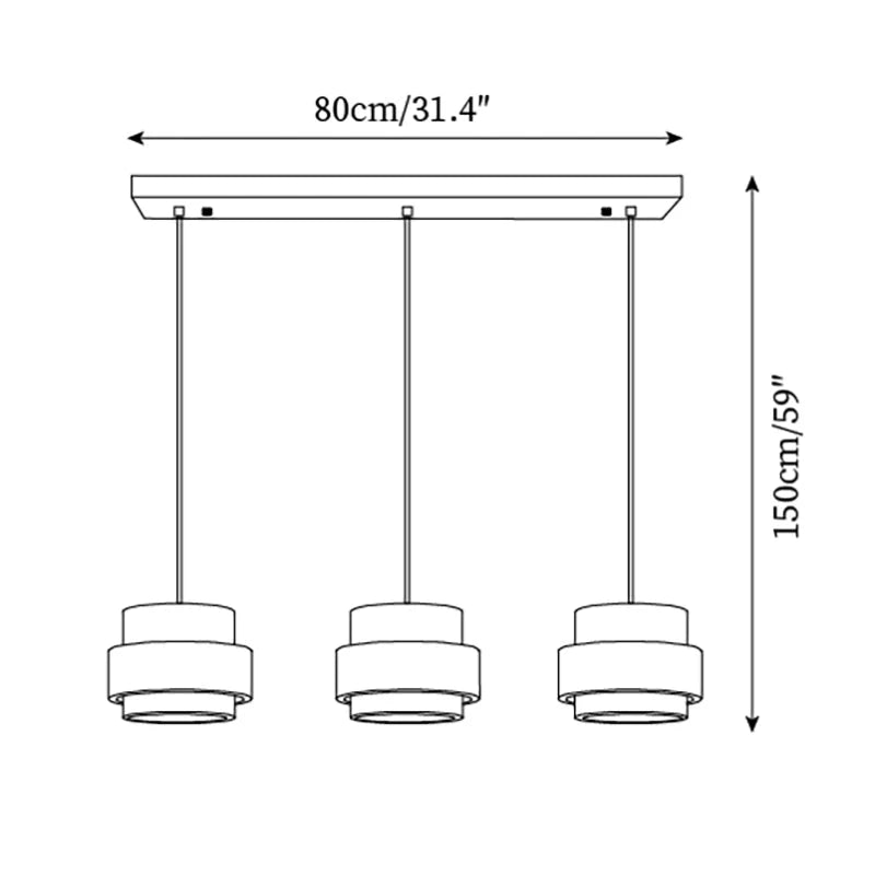 Sorra - Travertine Wood Pendant Light