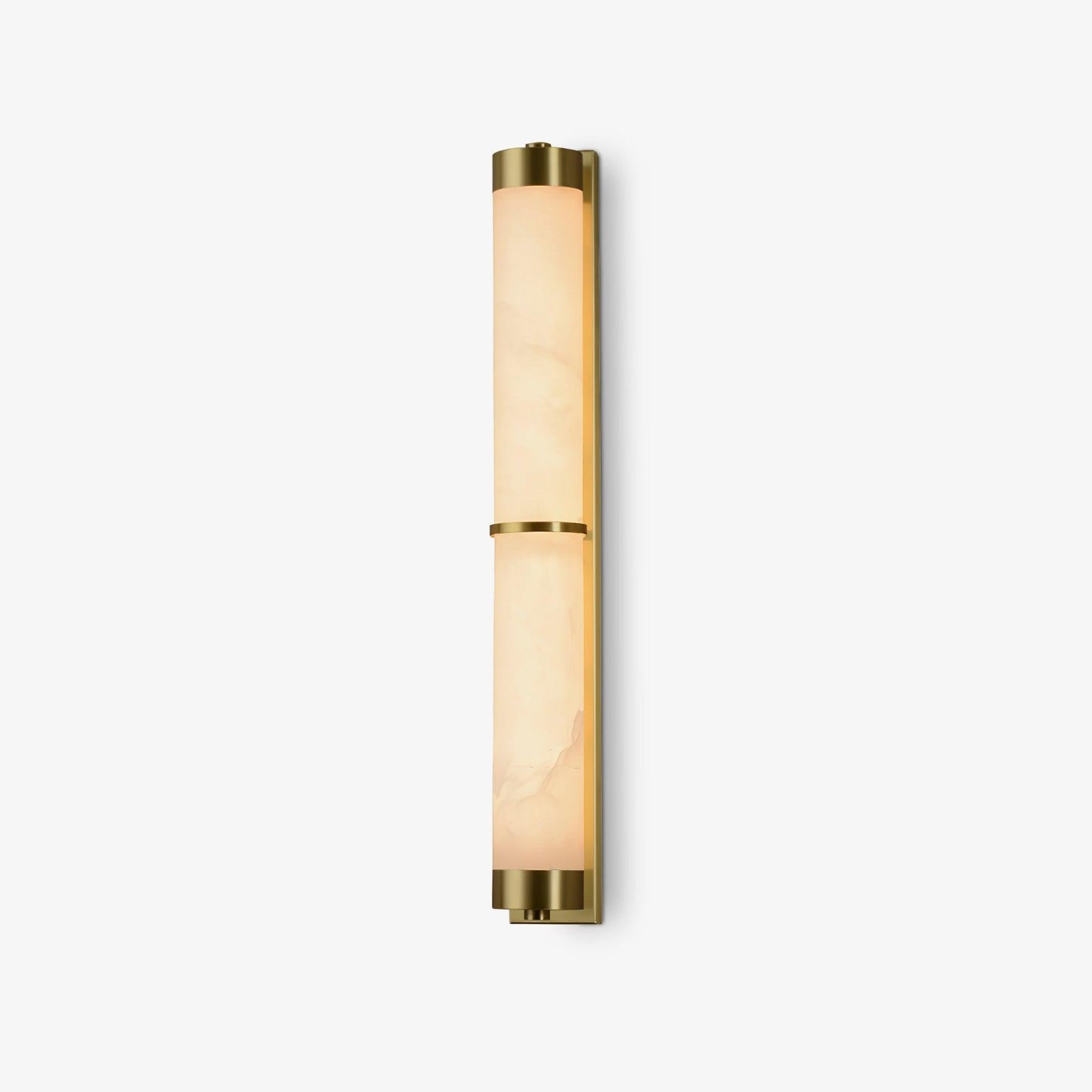 Aurora - Brass Alabaster Wall Light