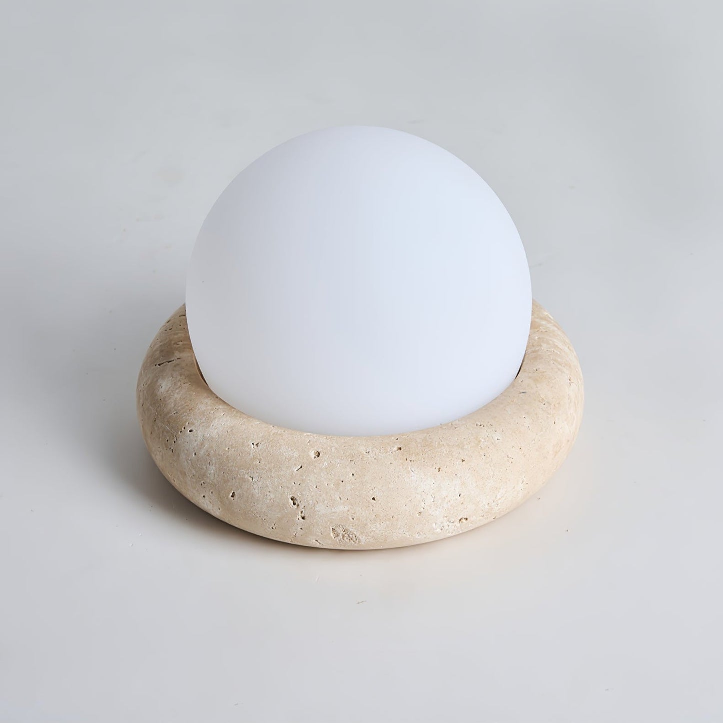 Serene - Travertine Stone Rechargeable Table Lamp
