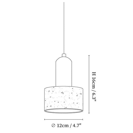 Atlas - Travertine Stone Pendant Light