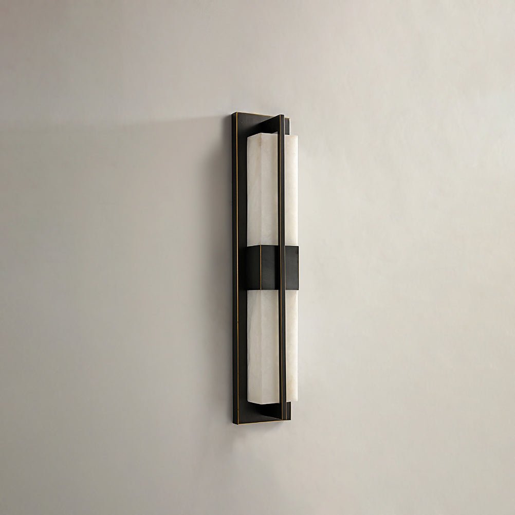 Evora - Brass Alabaster Wall Light