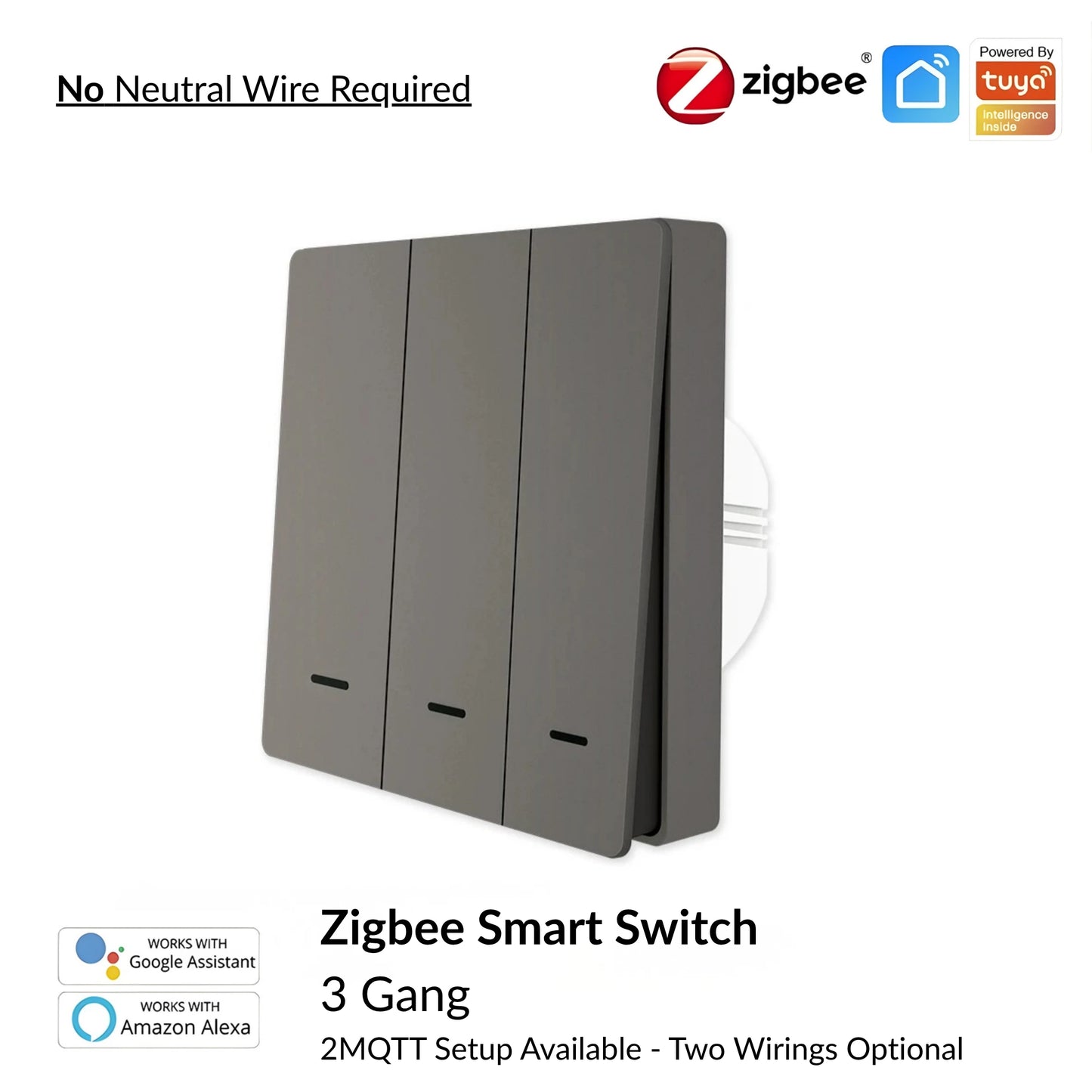 Moes - Zigbee Smart Switch (Google/Amazon Alexa Compatible)
