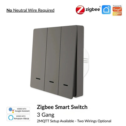 Moes - Zigbee Smart Switch (Google/Amazon Alexa Compatible)