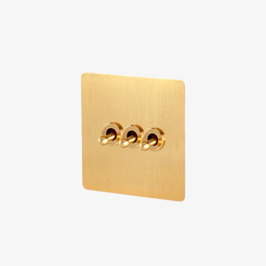 Velaris Three - 3 Gang Wall Switch (2 Way)