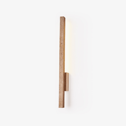 Elyssar - Linear Travertine Stone Wall Light