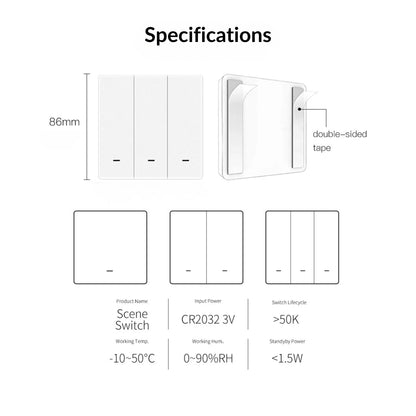 Moes - Zigbee Wireless Smart Scene Switch V1
