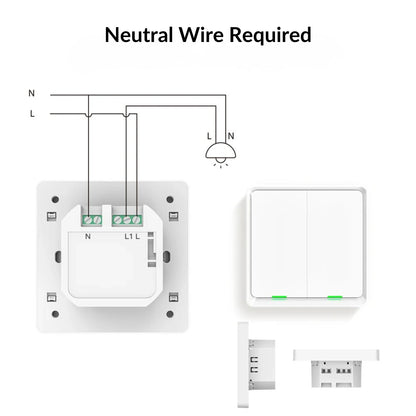 Moes - Bluetooth Smart Switch (Google/Amazon Alexa Compatible)