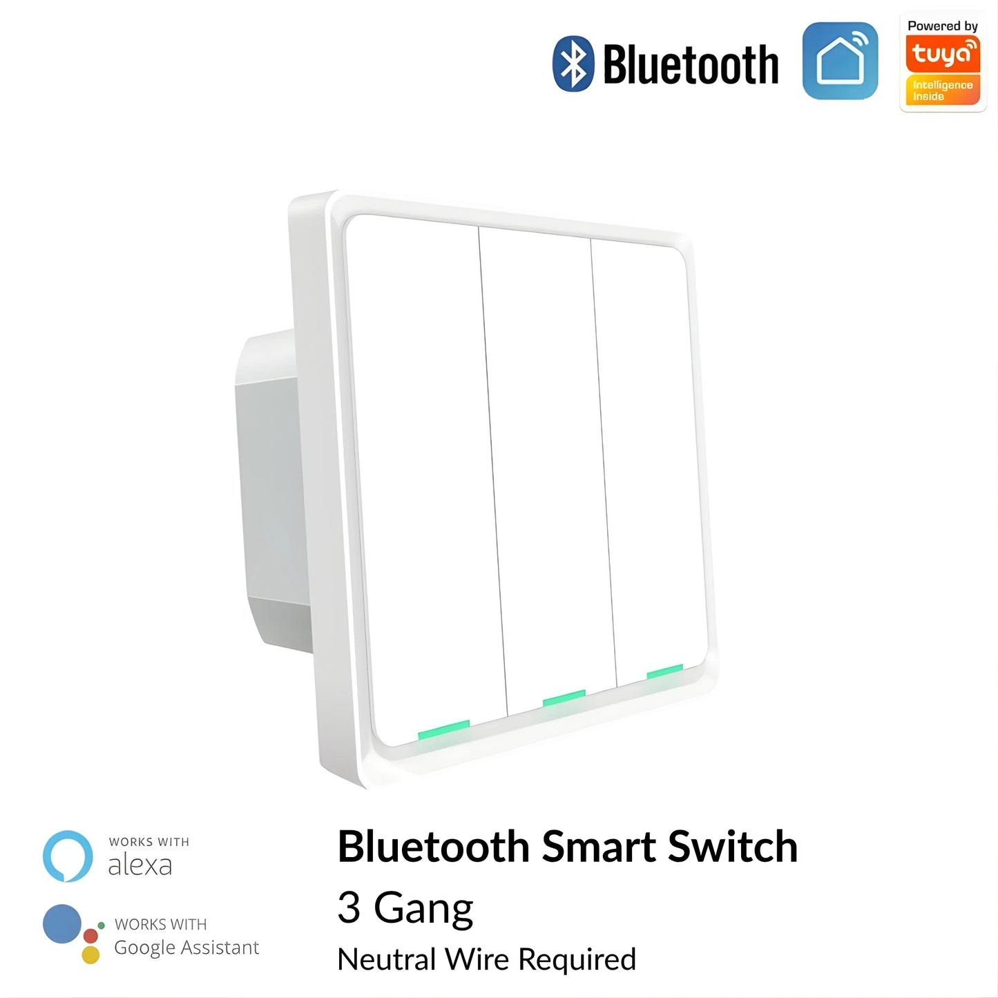 Moes - Bluetooth Smart Switch (Google/Amazon Alexa Compatible)