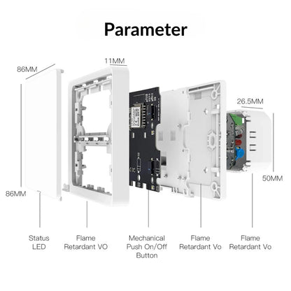 Moes - Bluetooth Smart Switch (Google/Amazon Alexa Compatible)