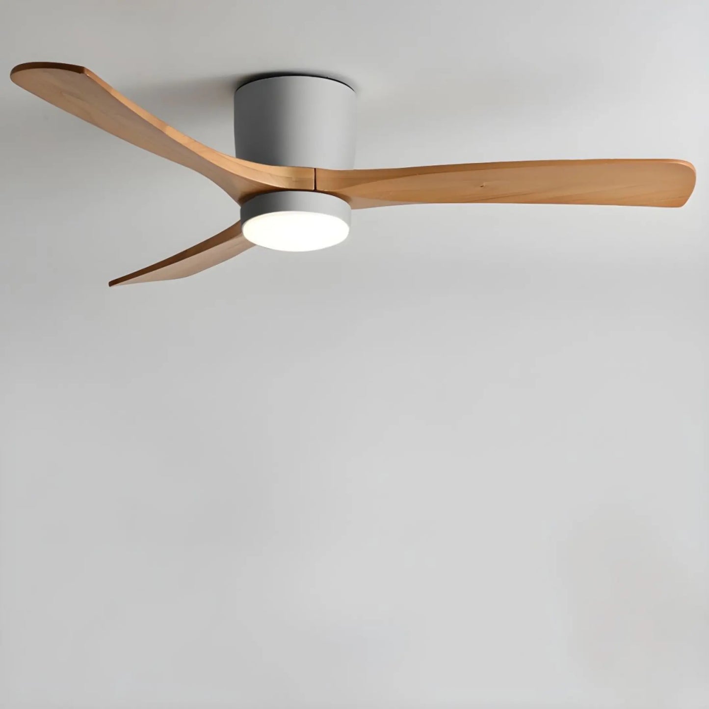 Sylvara – Nordic Wooden Ceiling Fan Light