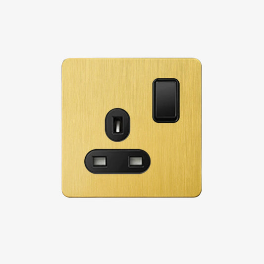 Opal One - 1 Gang 1 UK Socket Wall Switch