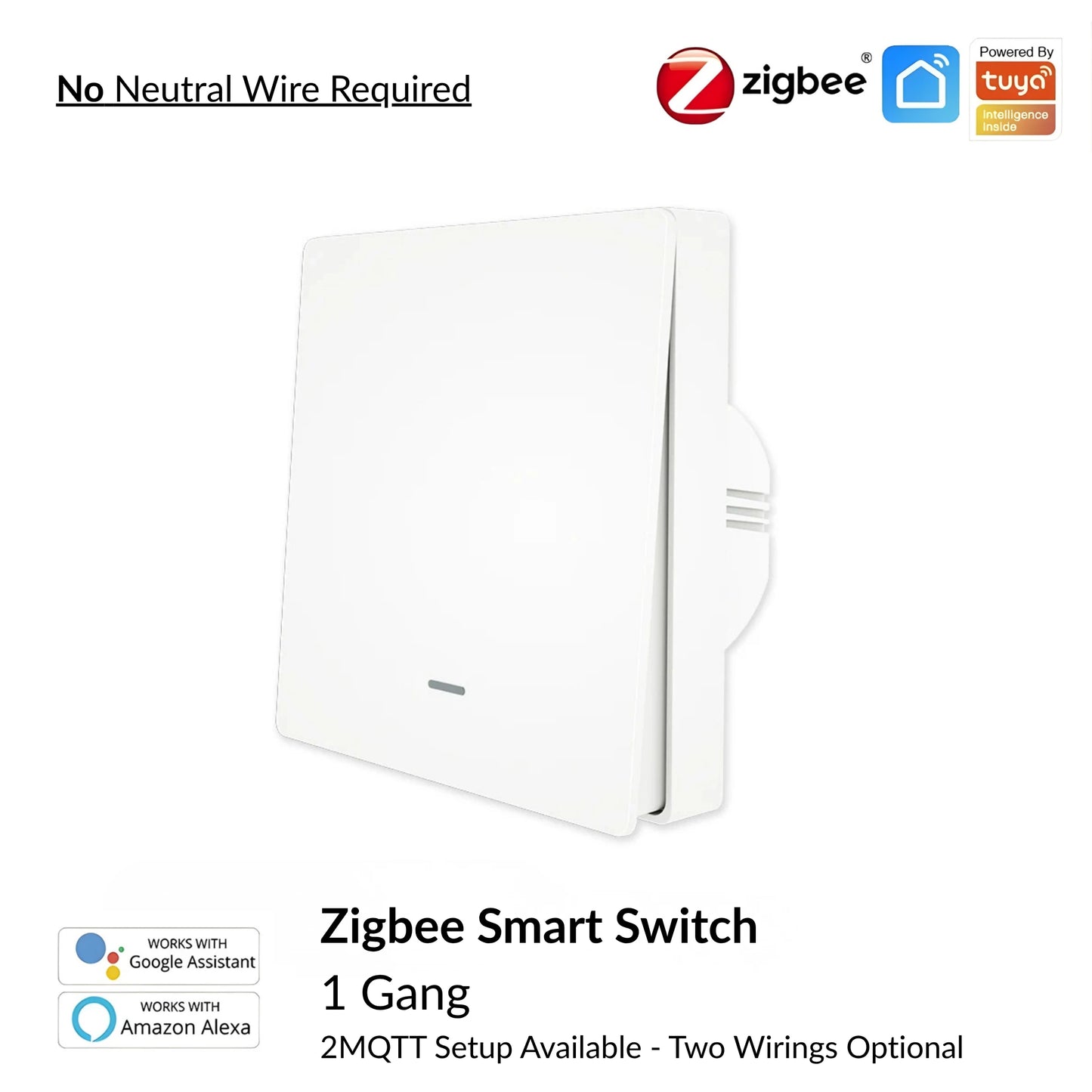Moes - Zigbee Smart Switch (Google/Amazon Alexa Compatible)