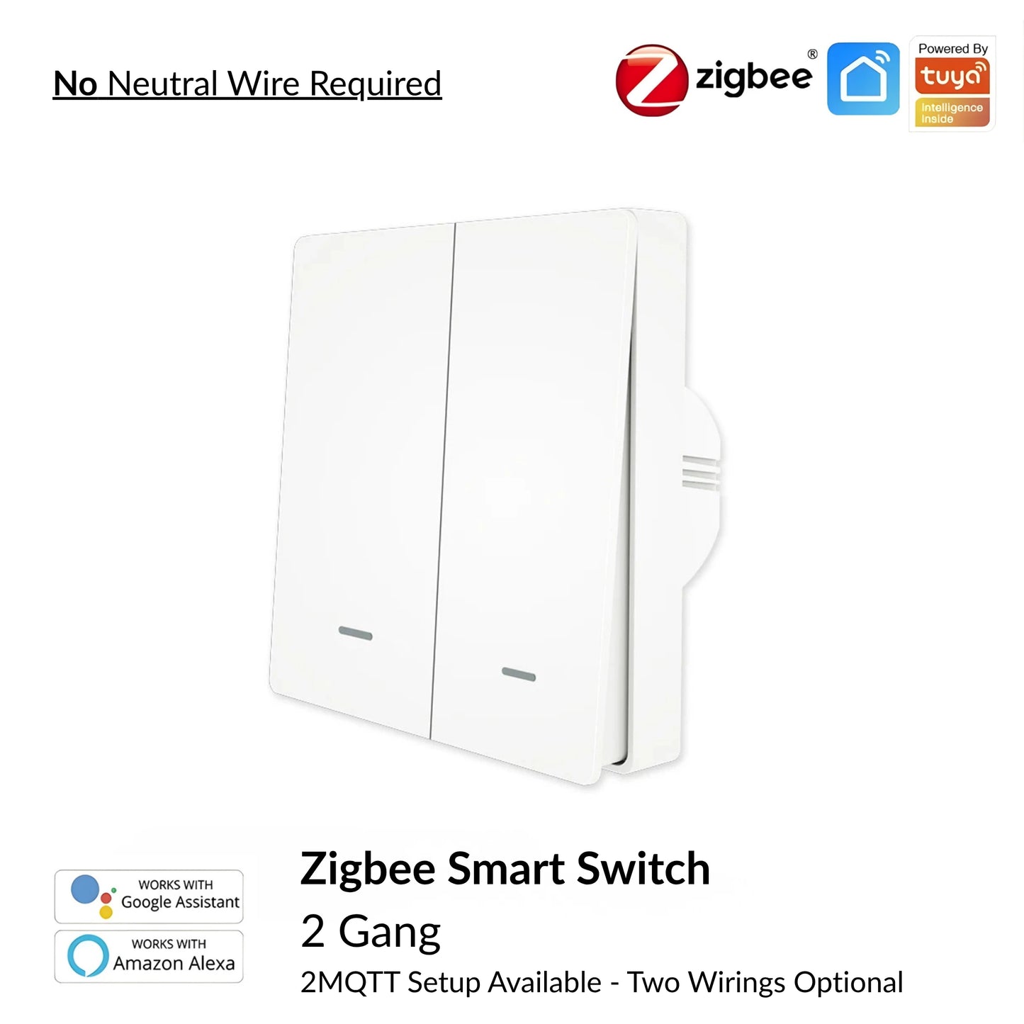 Moes - Zigbee Smart Switch (Google/Amazon Alexa Compatible)