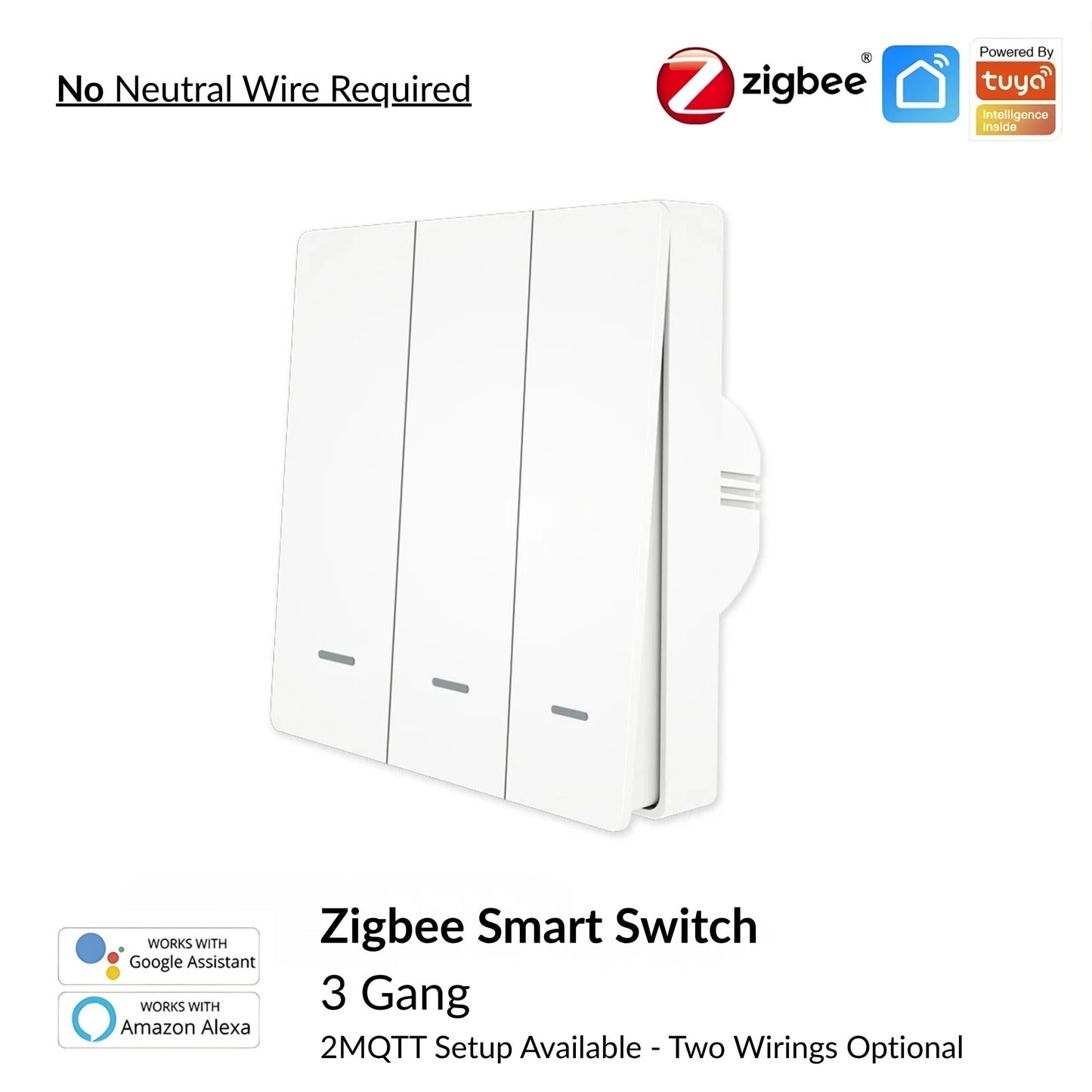 Moes - Zigbee Smart Switch (Google/Amazon Alexa Compatible)