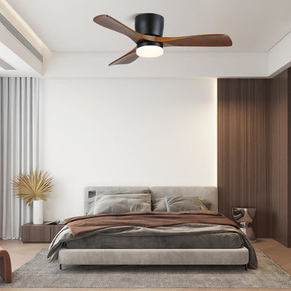 Sylvara – Nordic Wooden Ceiling Fan Light