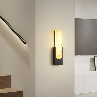 Althaea - Alabaster Wall Light