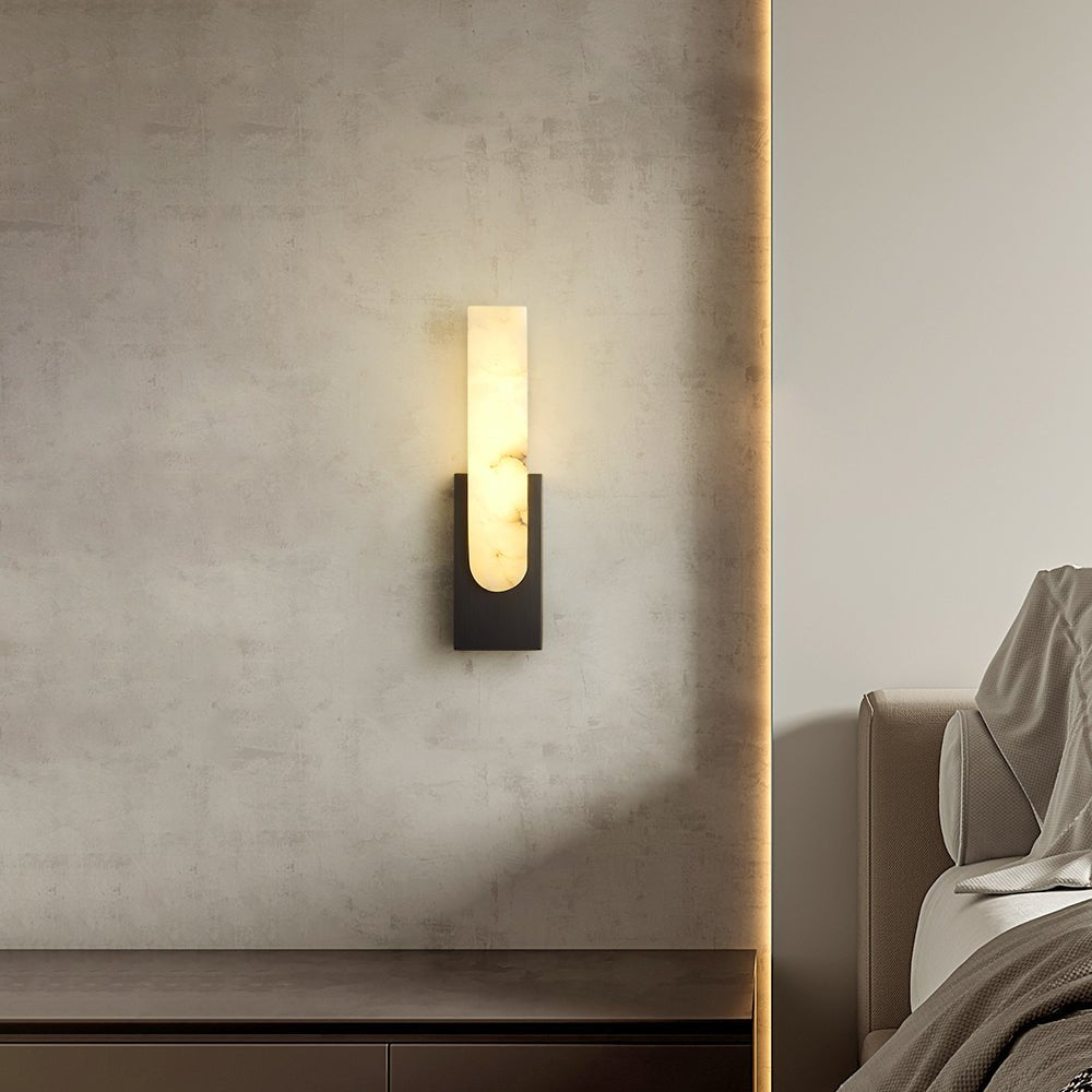 Althaea - Alabaster Wall Light