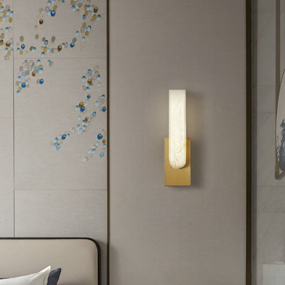 Althaea - Alabaster Wall Light