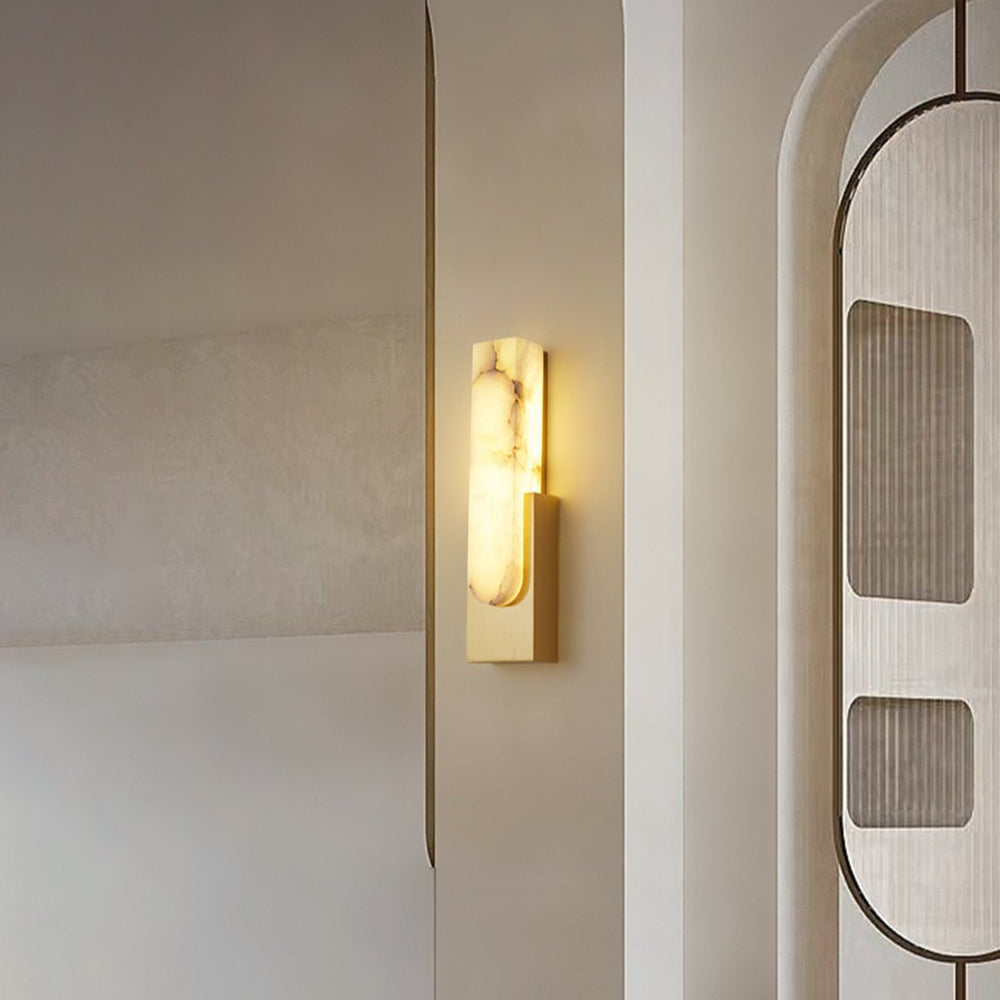Althaea - Alabaster Wall Light