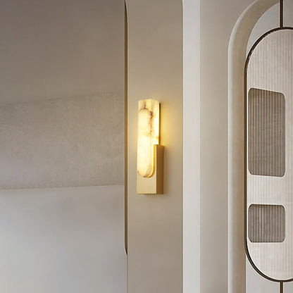 Althaea - Alabaster Wall Light
