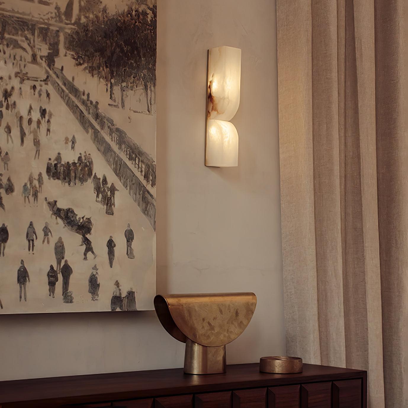 Cassia – Alabaster Design Wall Sconce