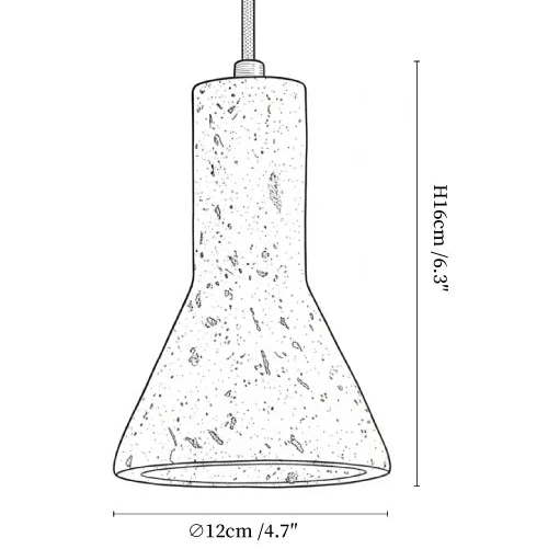 Zeryn - Travertine Stone Pendant Light