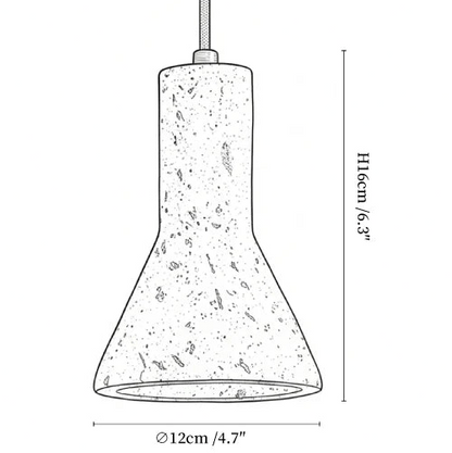 Zeryn - Travertine Stone Pendant Light