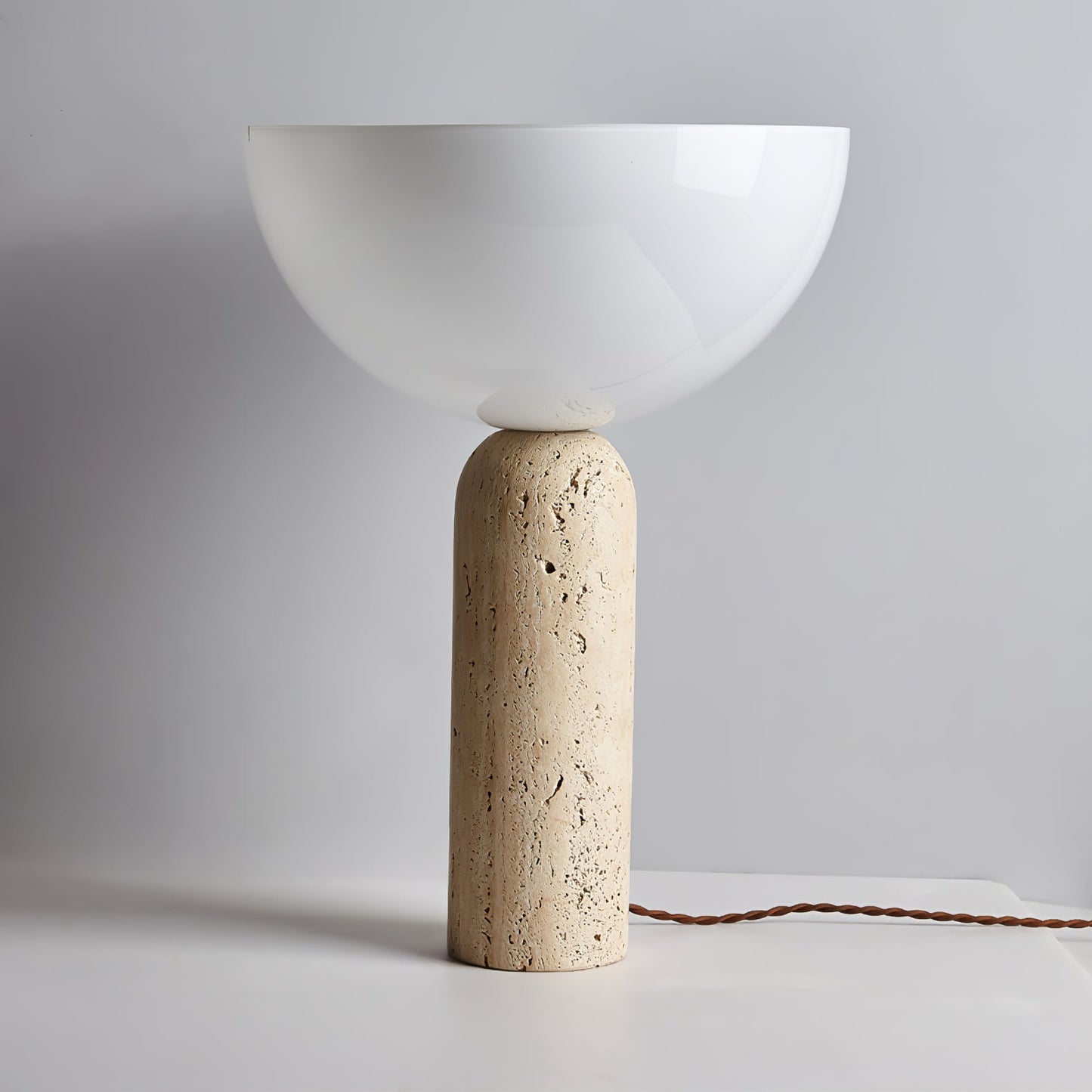 Nivra - Travertine Stone Table Lamp