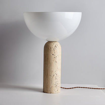 Nivra - Travertine Stone Table Lamp