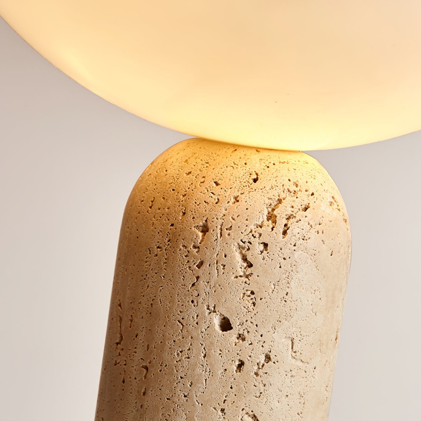 Nivra - Travertine Stone Table Lamp
