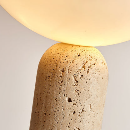 Nivra - Travertine Stone Table Lamp