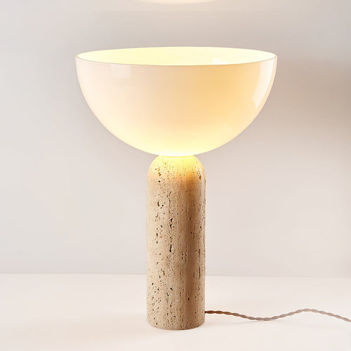 Nivra - Travertine Stone Table Lamp