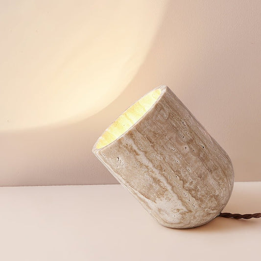 Viora - Travertine Stone Table Lamp