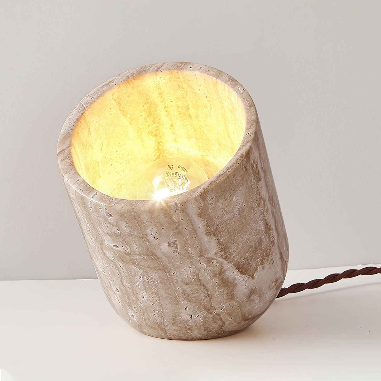Viora - Travertine Stone Table Lamp