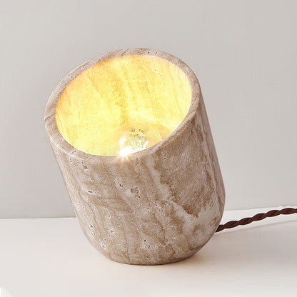 Viora - Travertine Stone Table Lamp