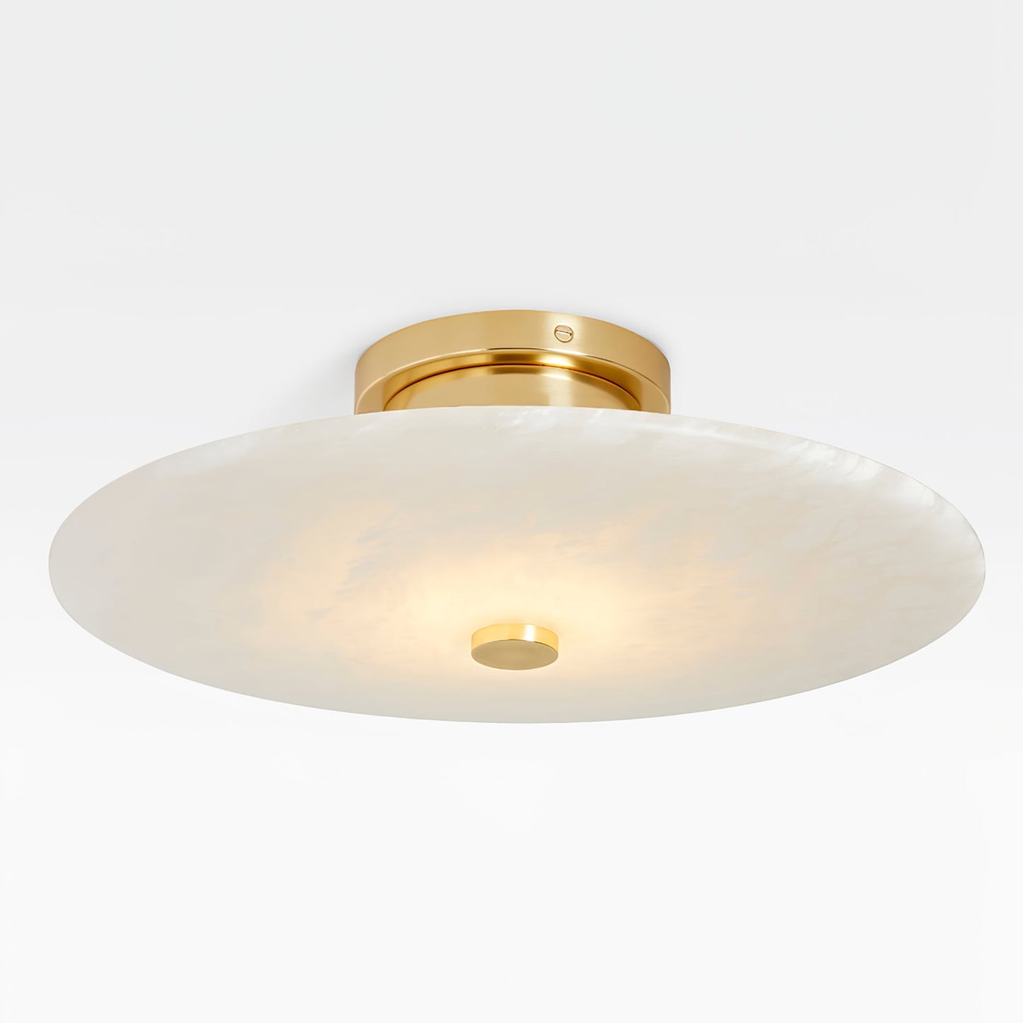 Sylva - Alabaster Semi-Flush Ceiling Light