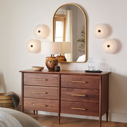 Sylva - Alabaster Semi-Flush Ceiling Light