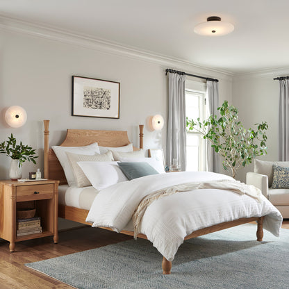 Sylva - Alabaster Semi-Flush Ceiling Light
