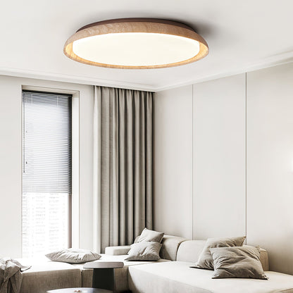 Paxion - Travertine Stone Flush Ceiling Light