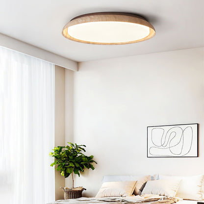 Paxion - Travertine Stone Flush Ceiling Light