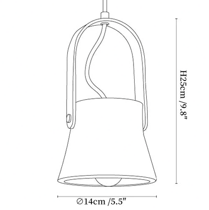 Saphira - Travertine Stone Pendant Light