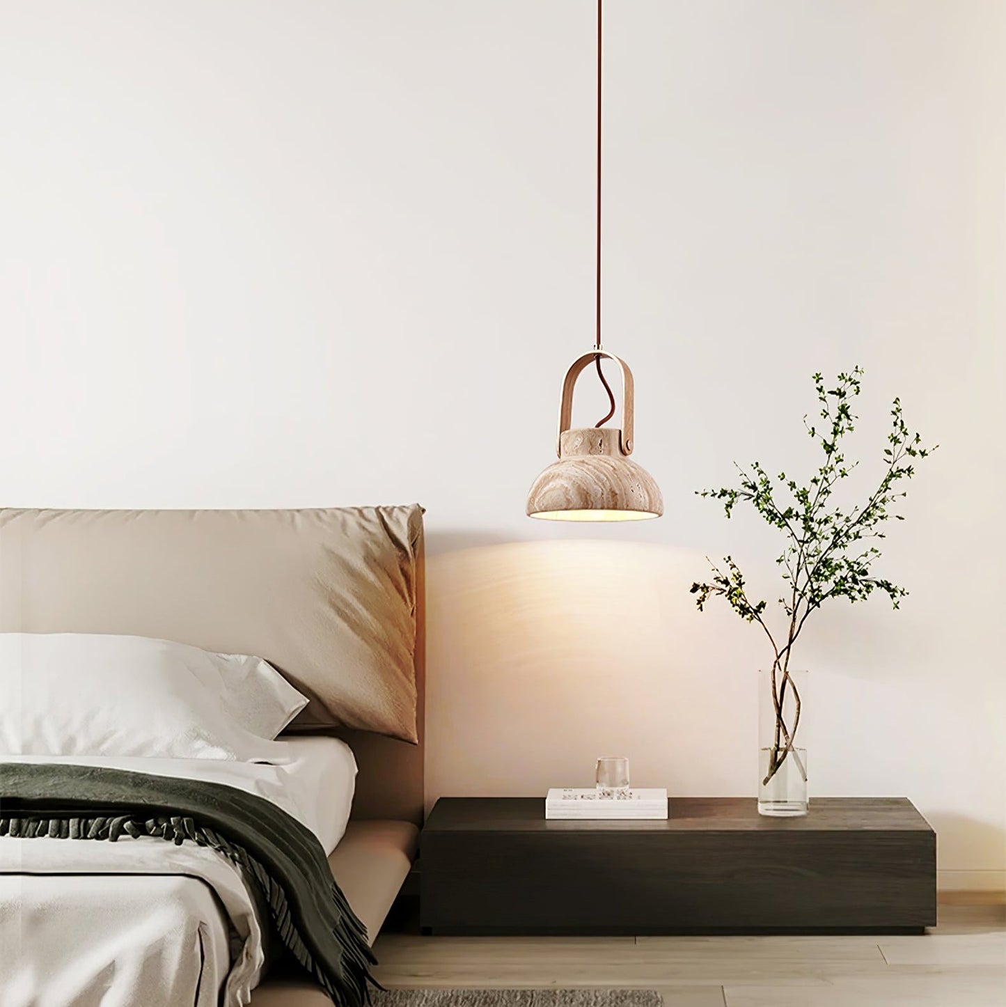 Saphira - Travertine Stone Pendant Light
