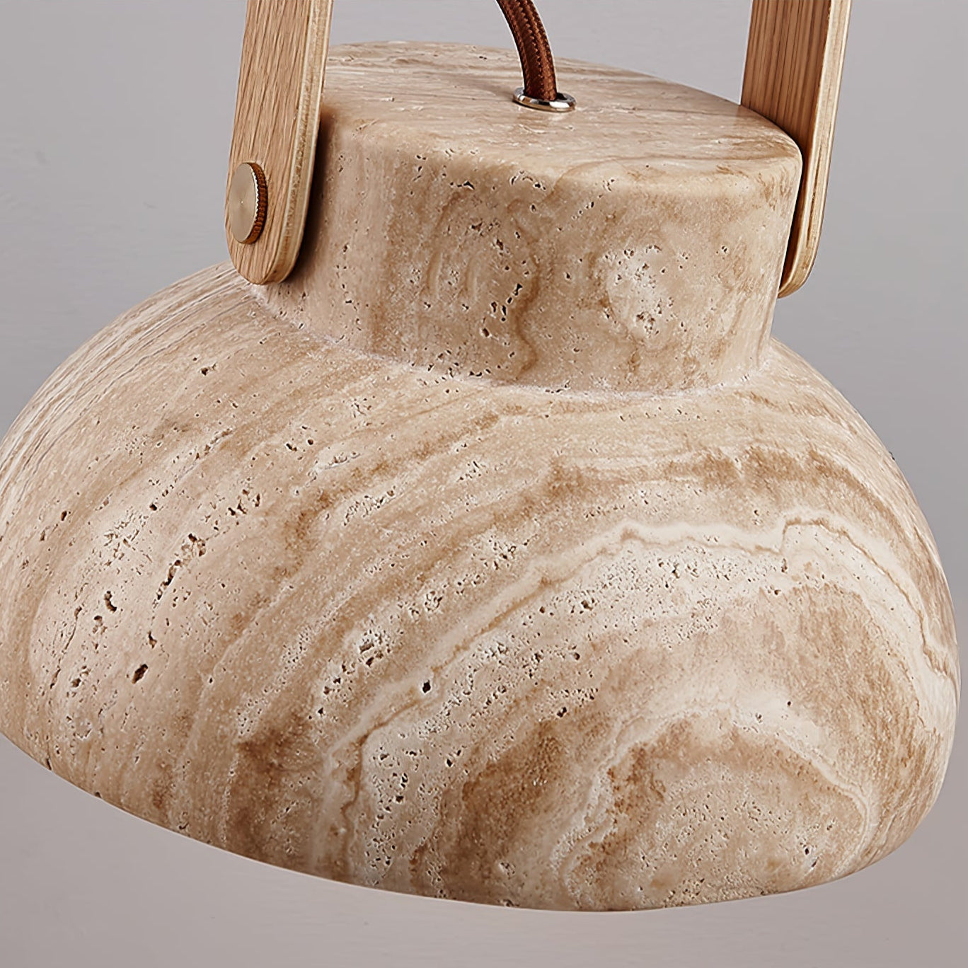 Saphira - Travertine Stone Pendant Light
