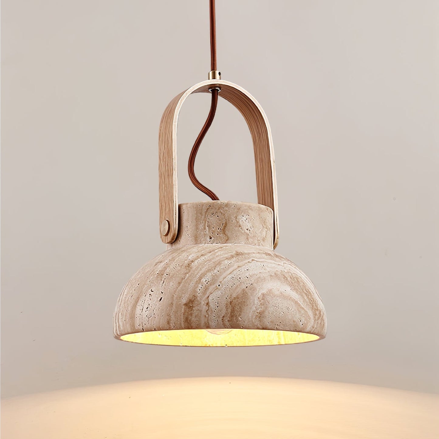 Saphira - Travertine Stone Pendant Light