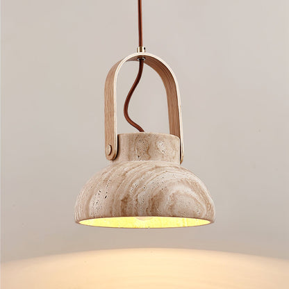 Saphira - Travertine Stone Pendant Light