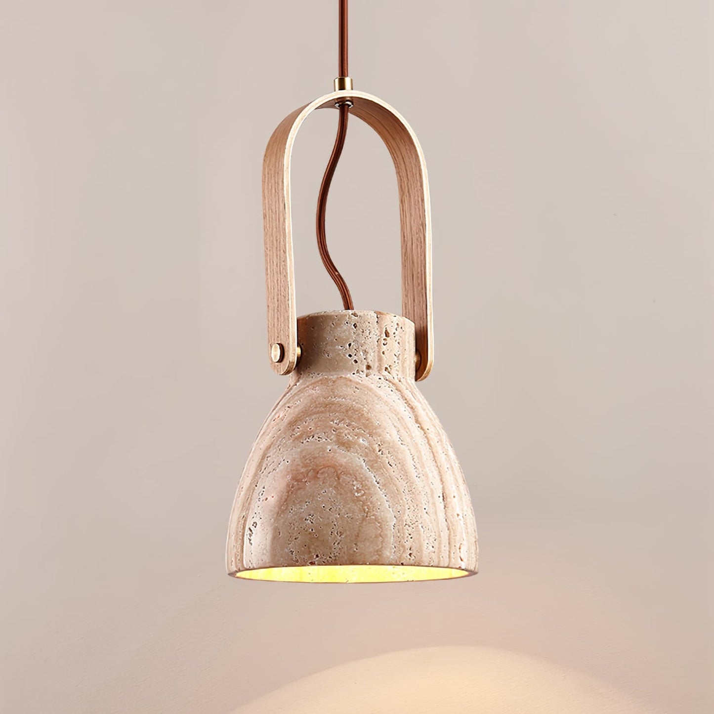 Saphira - Travertine Stone Pendant Light